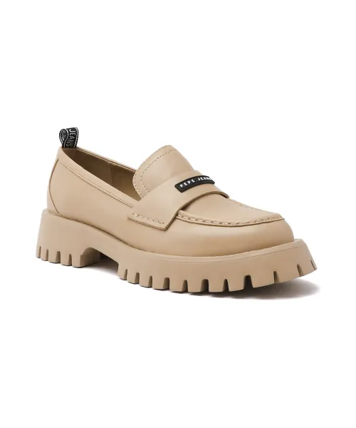 Летние лоферы Oxford Log Pepe Jeans London, бежевый