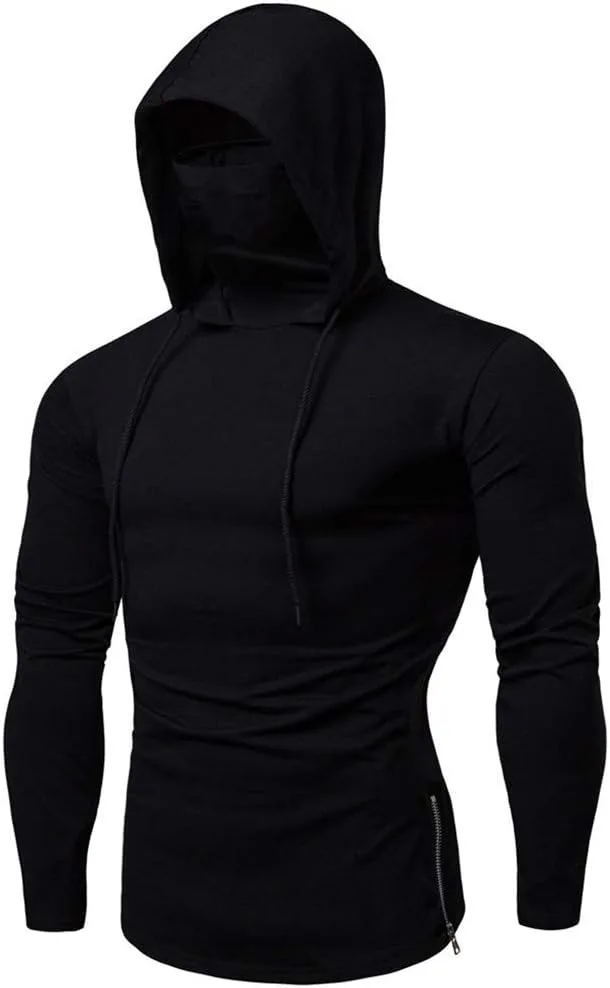 

Мужские худи с маской UPF 50+ и боковой молнией Sdeycui