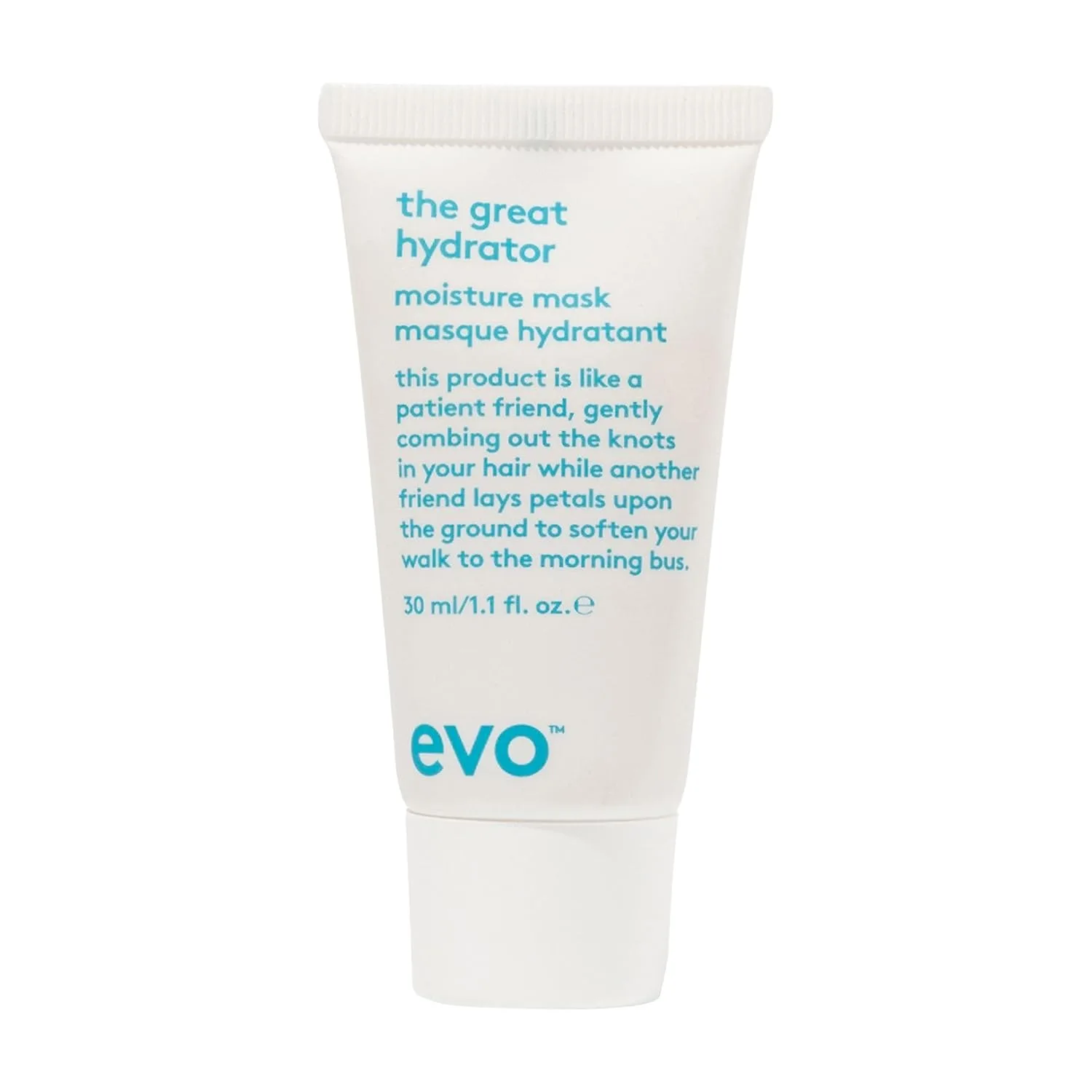 Увлажняющая маска для волос evo The Great Hydrator - увлажняет, придает мягкость и блеск, питает и увлажняет сухие волосы. 29,9 мл (1 шт.)