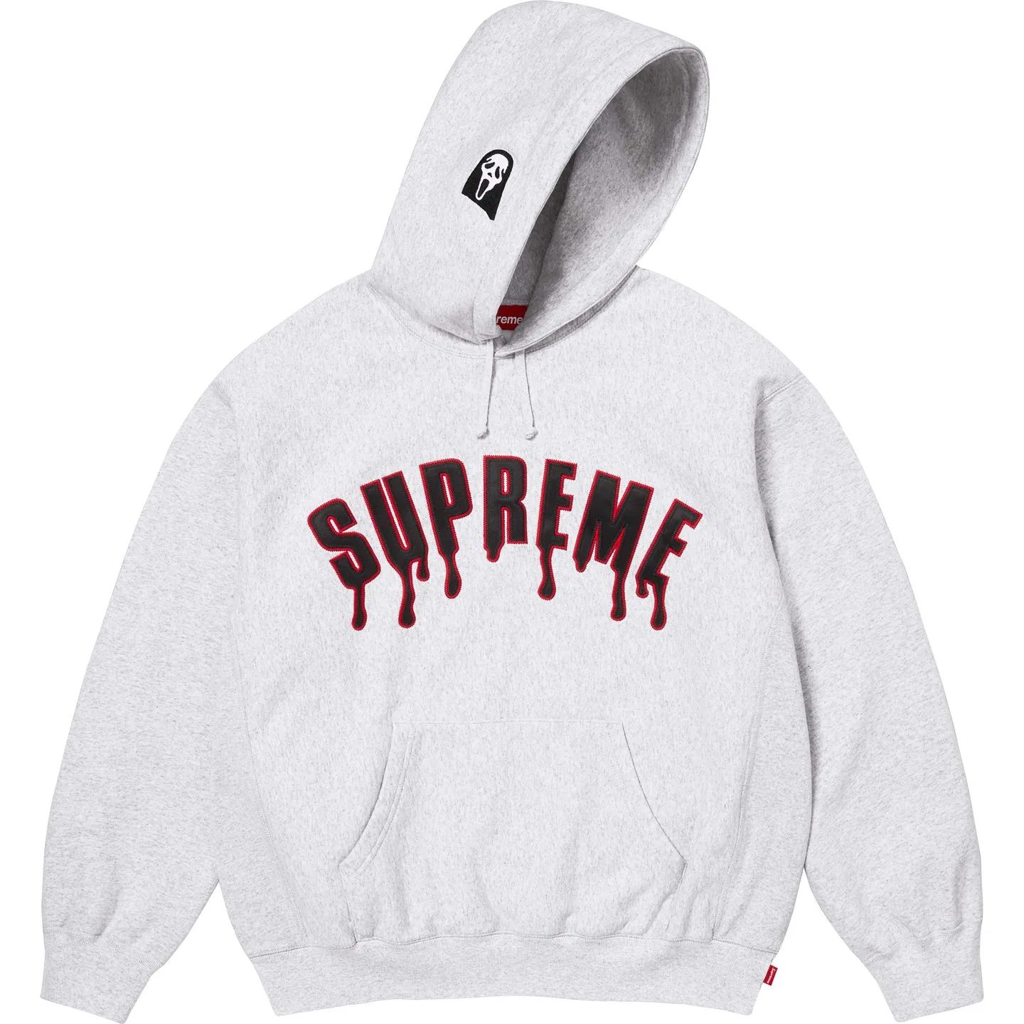 Худи Supreme x Ghostface SS26 WEEK10 Arc Серое