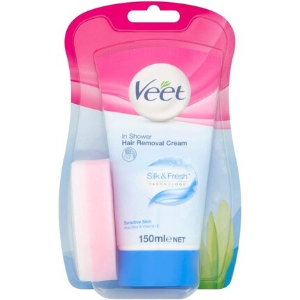 

Крем для депиляции в душе для чувствительной кожи 150мл, Veet