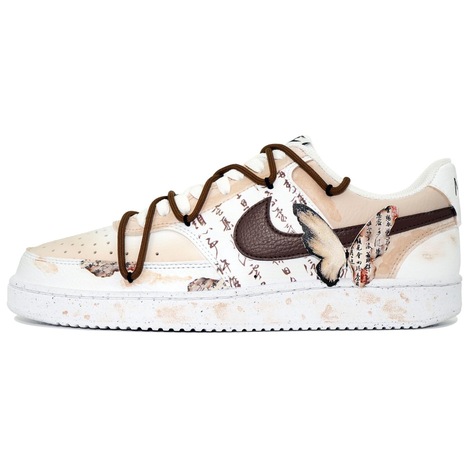 

Кроссовки Nike Court Vision 1 Skateboarding Shoes Men Low-top Brown, коричневый