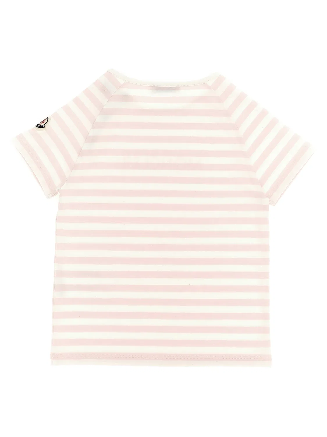 Полосатая футболка Moncler Enfant, розовый — фото 2