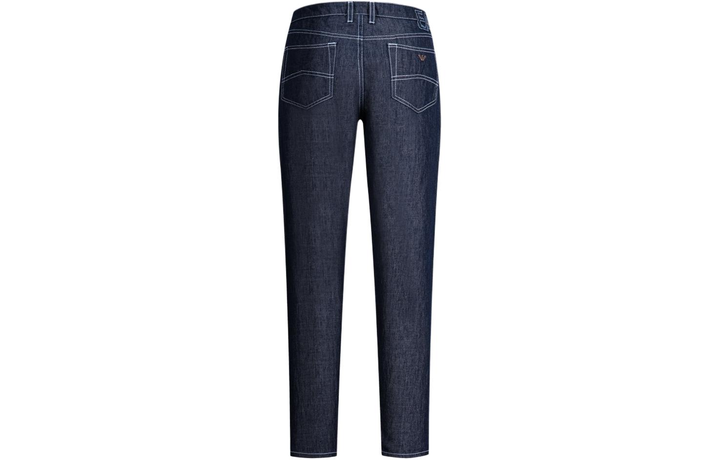 Джинсы синие женские EMPORIO ARMANI SS24 — фото 3