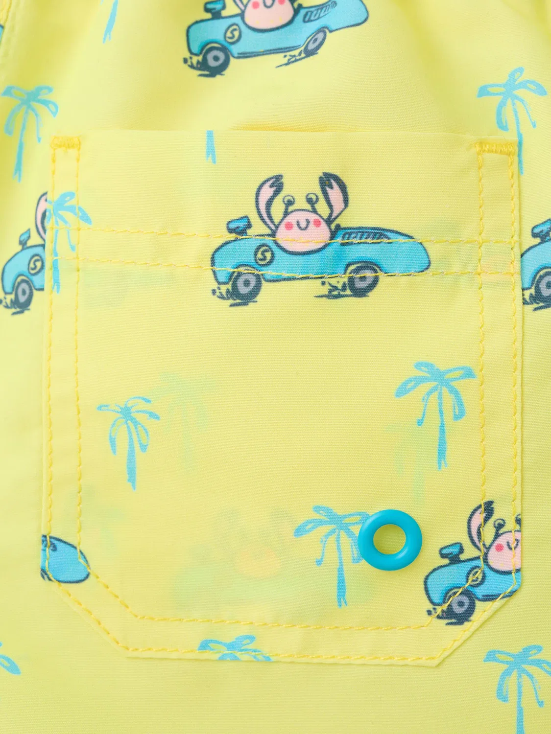 Пляжные шорты 'CANGREJO' Mango Kids, Light Yellow — фото 4