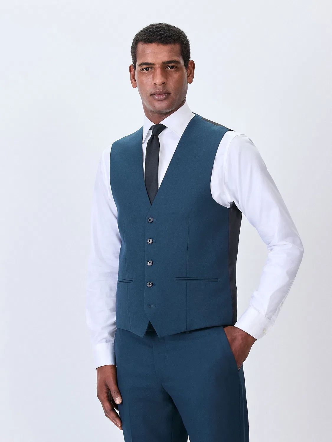 Жилет Next Suit Vest, синий — фото 2