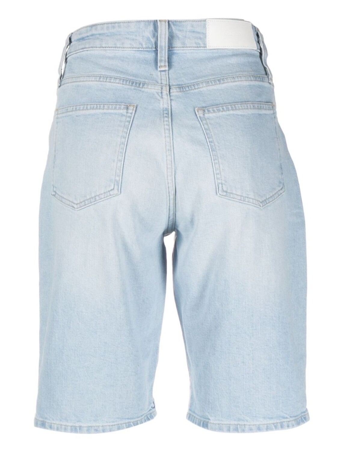 Calvin Klein джинсовые шорты с нашивкой-логотипом, синий — фото 2