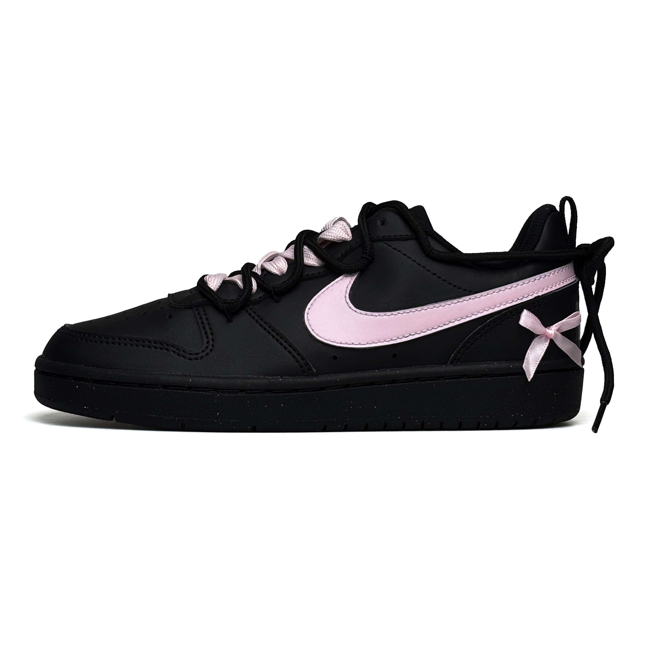 

Nike Court Borough Wadi нескользящие устойчивые к истиранию низкие кроссовки для скейтбординга pink детские