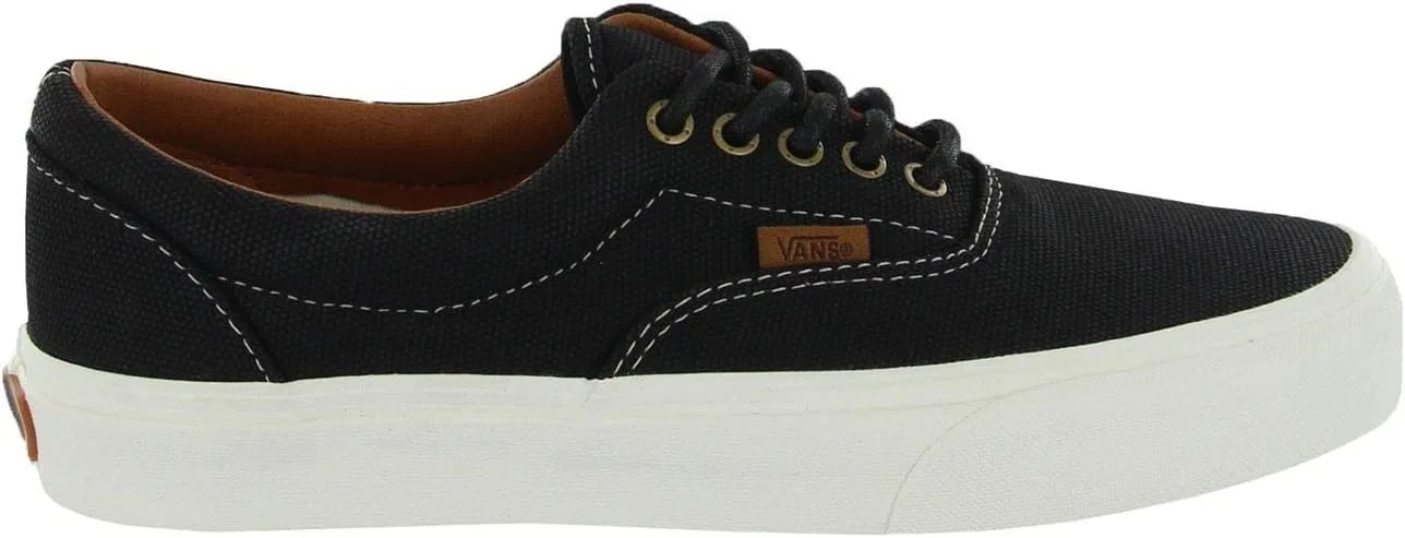 Кроссовки Vans U ERA унисекс для взрослых, Black Coated Canvas Dtl — фото 2