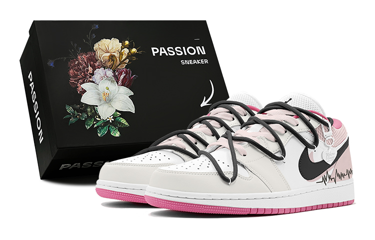 

Кроссовки Air Jordan 1 Vintage Basketball Shoes Women's Low-top Pink, розовый