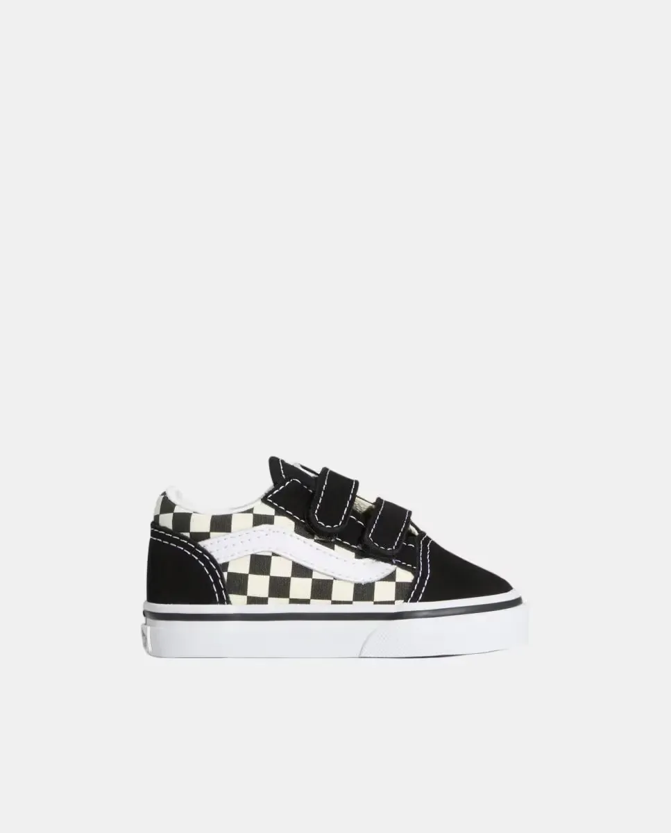 Детская повседневная кроссовка Old Skool Checher Vans, черный