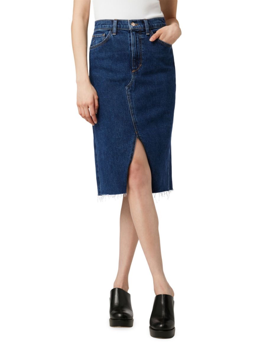 

Юбка-миди Joplin Denim Joe's Jeans, цвет First Step Blue