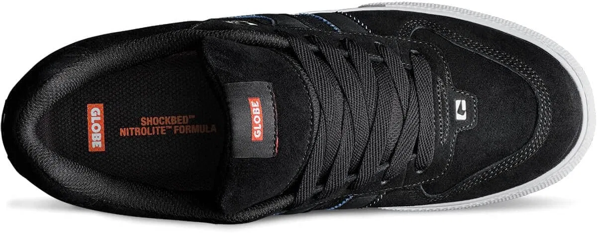 Мужские кроссовки для скейтбординга Globe Chukka, Black/White/Cobalt — фото 3