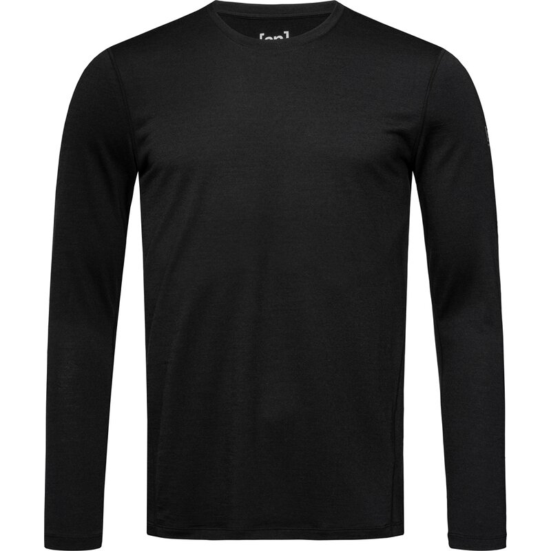 

Рубашка с длинными рукавами, размер 175, размер м, базовый размер ls Super.Natural, черный