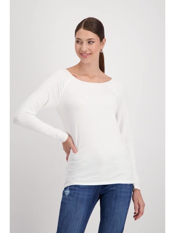 

Лонгслив monari Langarmshirt, цвет off-white