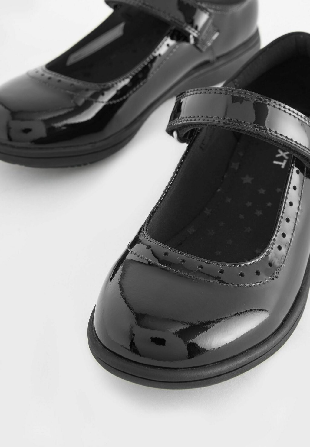 Балетки SCHOOL BROGUE DETAIL MARY JANEG Next, цвет black patent — фото 4