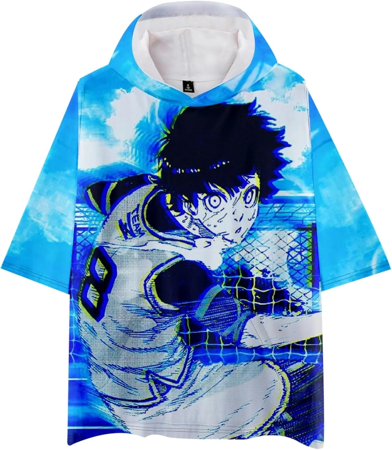 

Футболка Anime Blue Lock Isagi Yoichi с кепкой GO2COSY