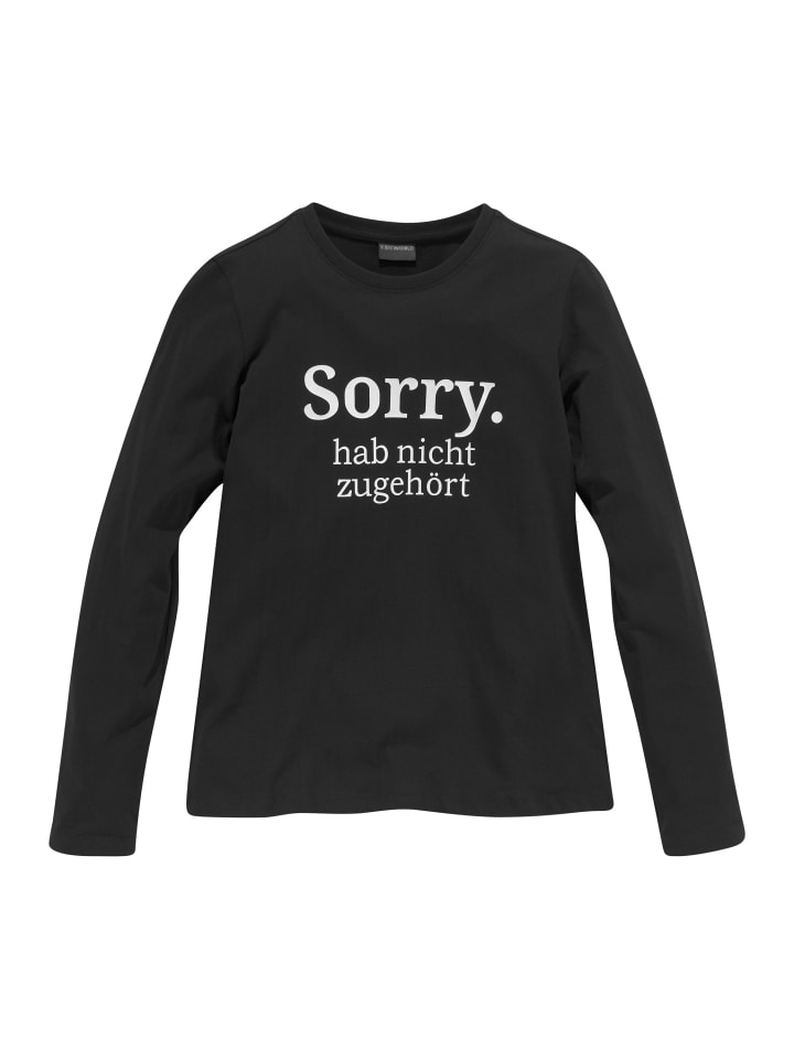 

Рубашка с длинным рукавом Kidsworld, черный