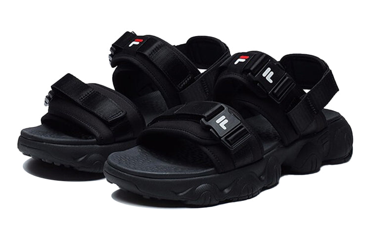 Сандалии FILA Jagger Sandal Casual Fashion Black Sandals, черный — фото 3
