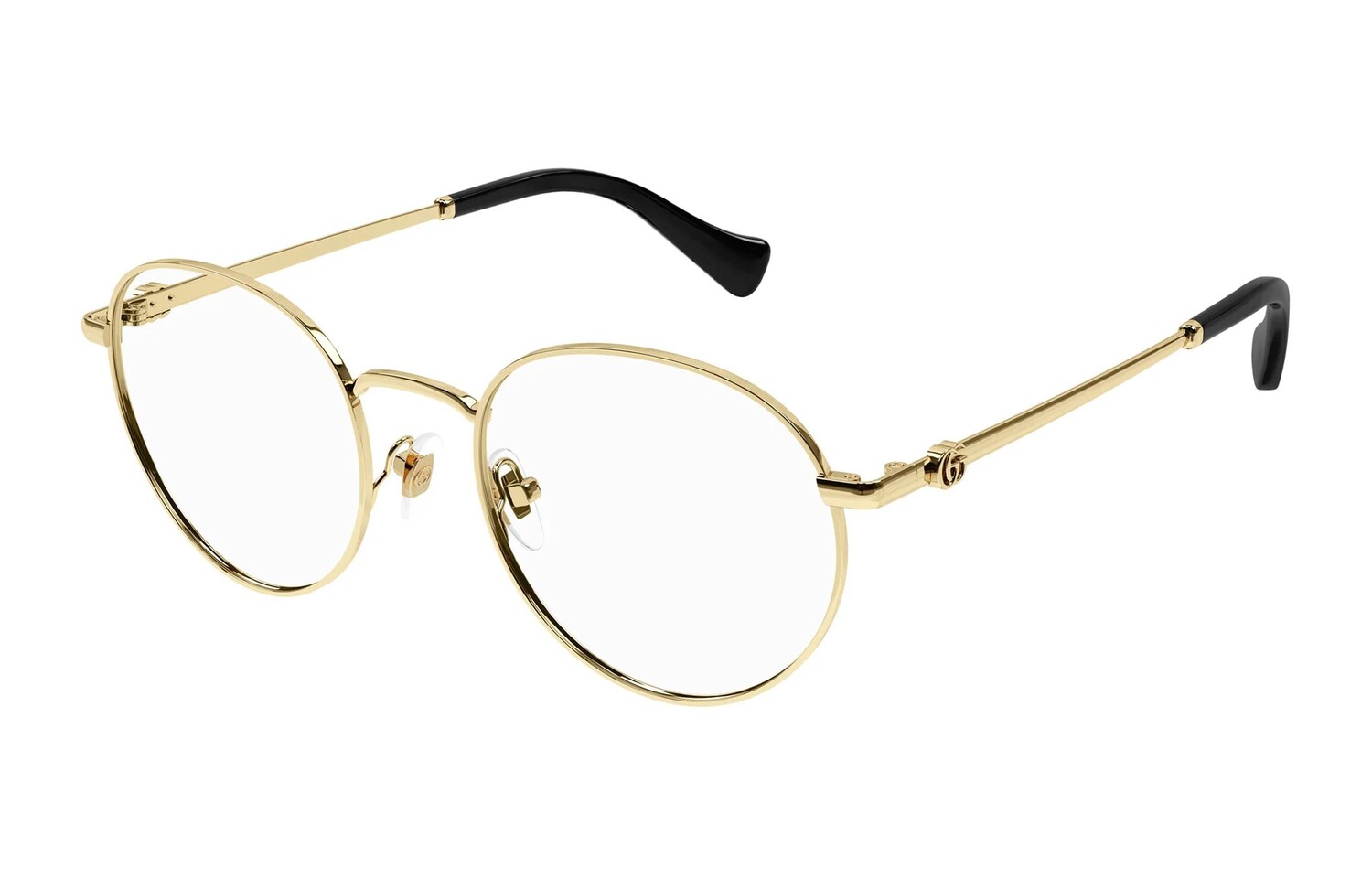 

Оправа Gucci Unisex с овальными линзами, золотой / черный