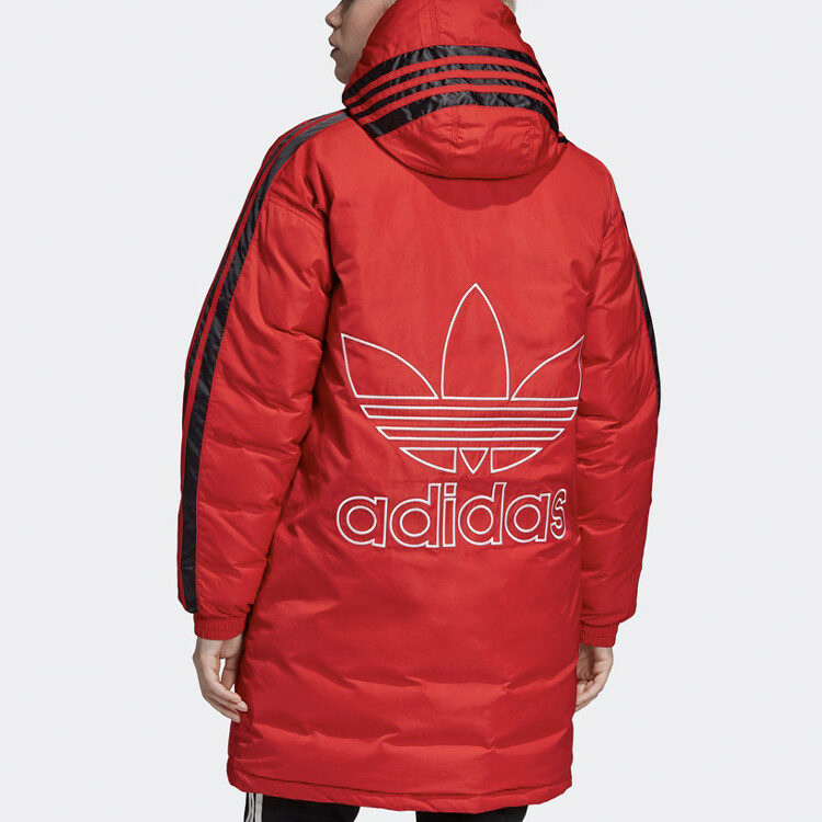 Пуховик женский алый Adidas Originals — фото 4