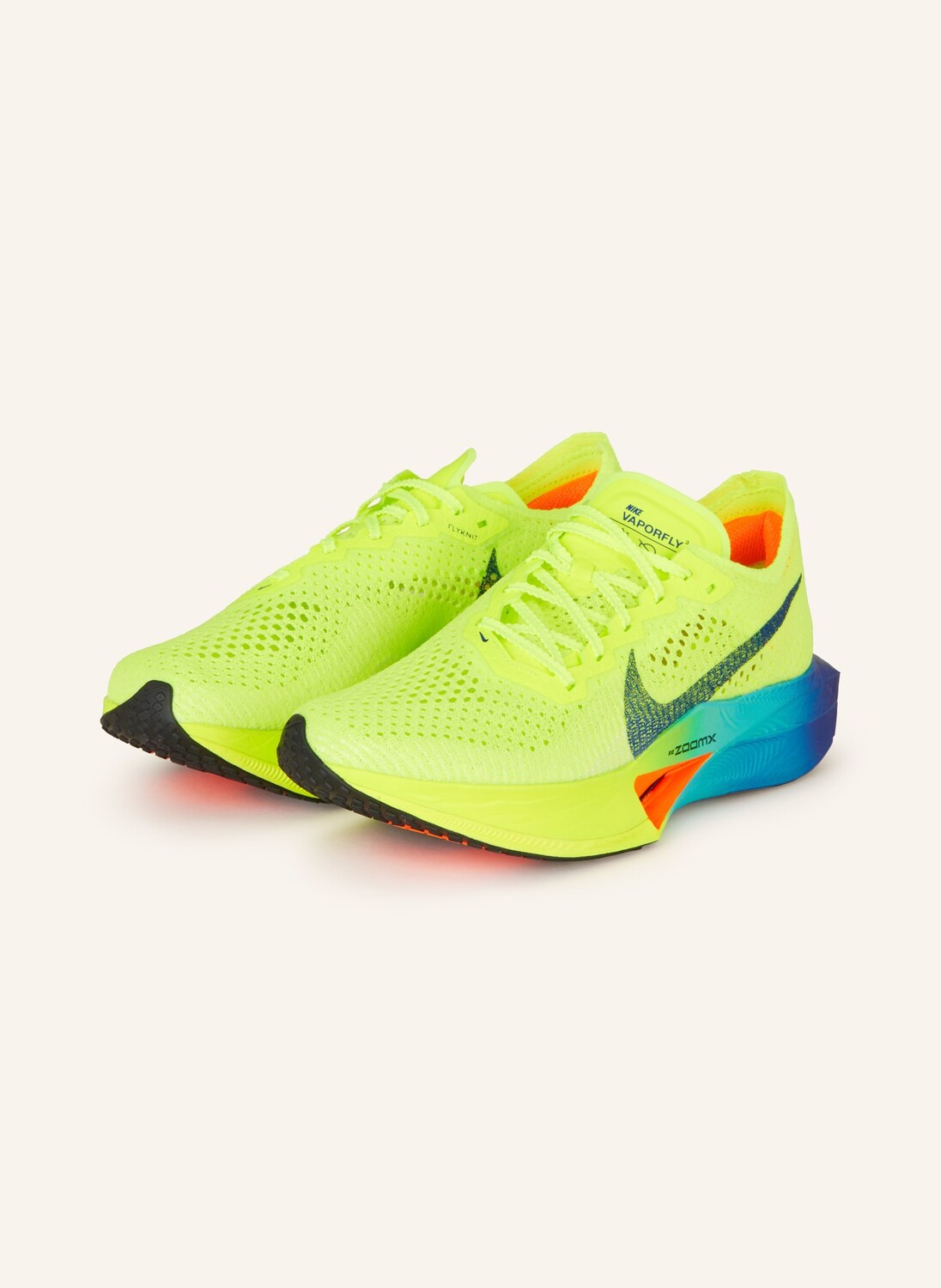 

Кроссовки vaporfly 3 Nike, цвет NEONGELB/SCHWARZ