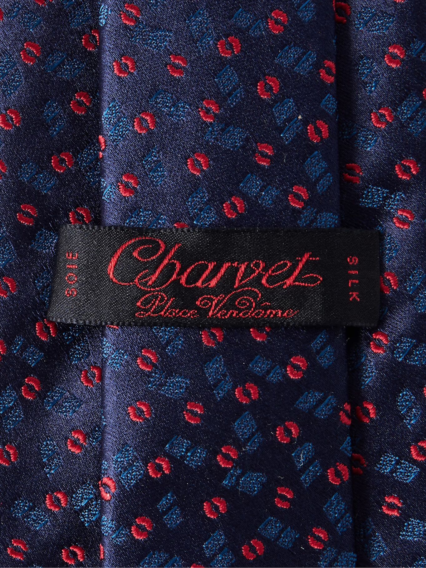 

Галстук из шелкового жаккарда шириной 8,5 см CHARVET, темно-синий