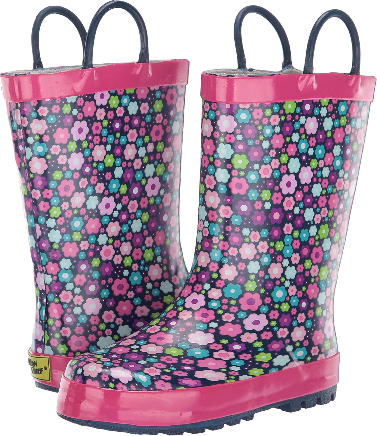 

Детские водонепроницаемые резиновые сапоги Western Chief с принтом и удобными ручками для надевания, Blossom Blast