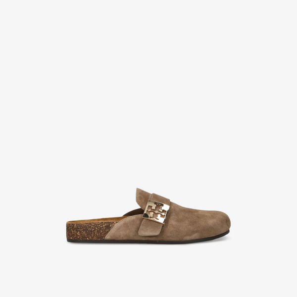 Сабо Tory Burch Mellow мягкие замшевые, коричневый