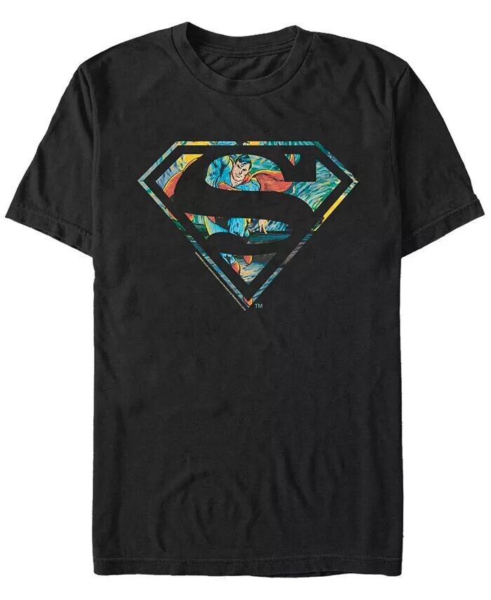 

Мужская футболка с коротким рукавом Superman Superman Night Fifth Sun, черный