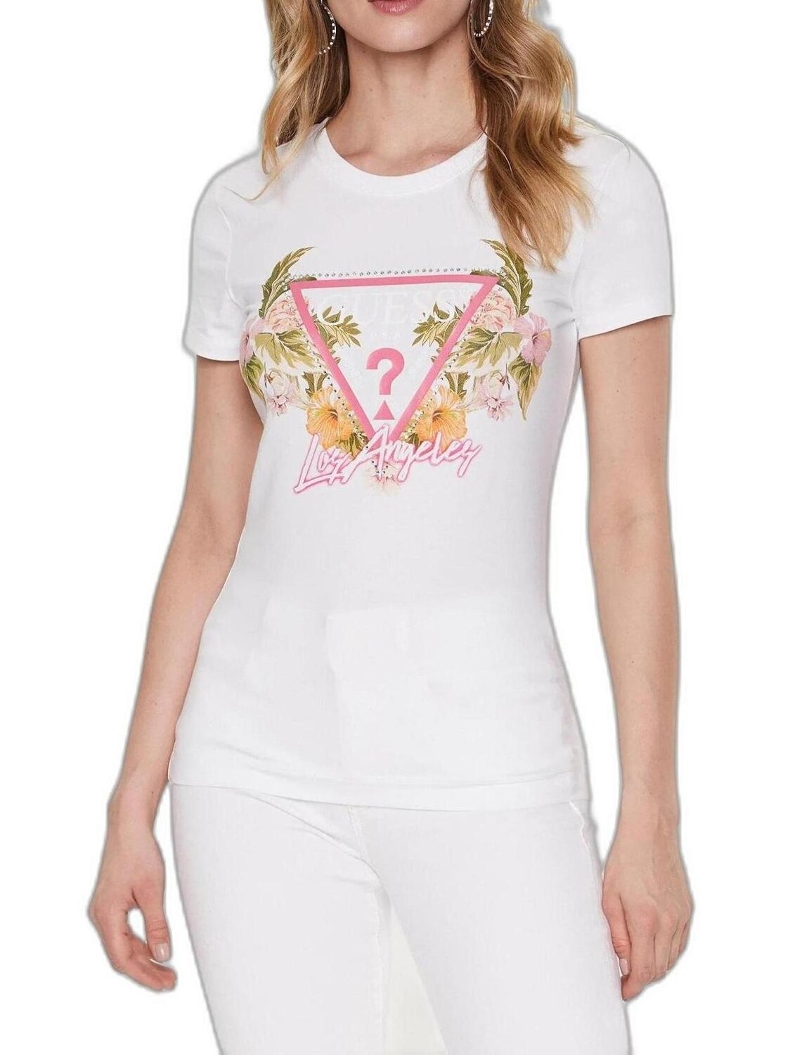 

Футболка женская GUESS с принтом, белый
