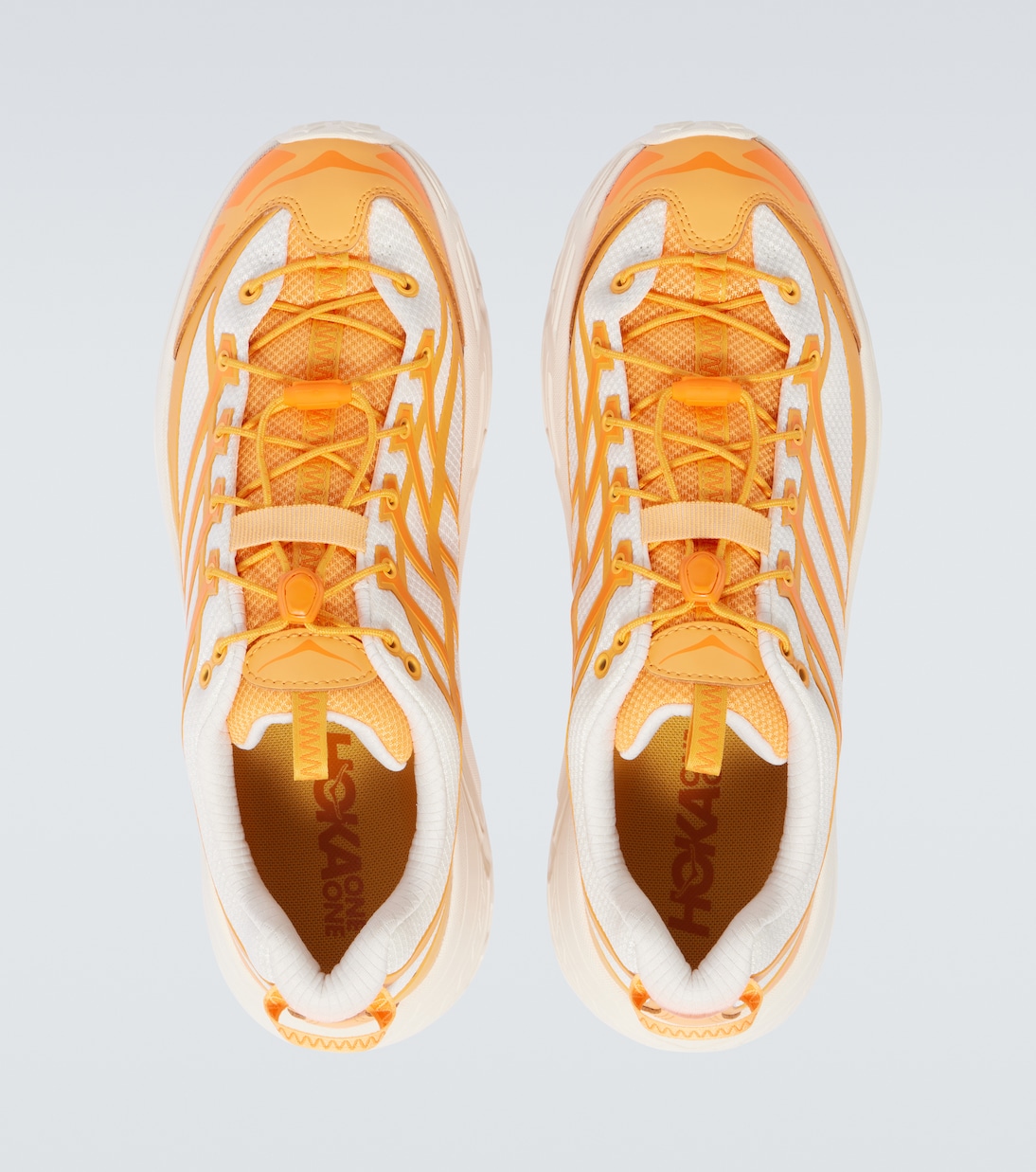 Беговые кроссовки Mafate Three2 Hoka One One, Sun Coral / Alabaster — фото 4