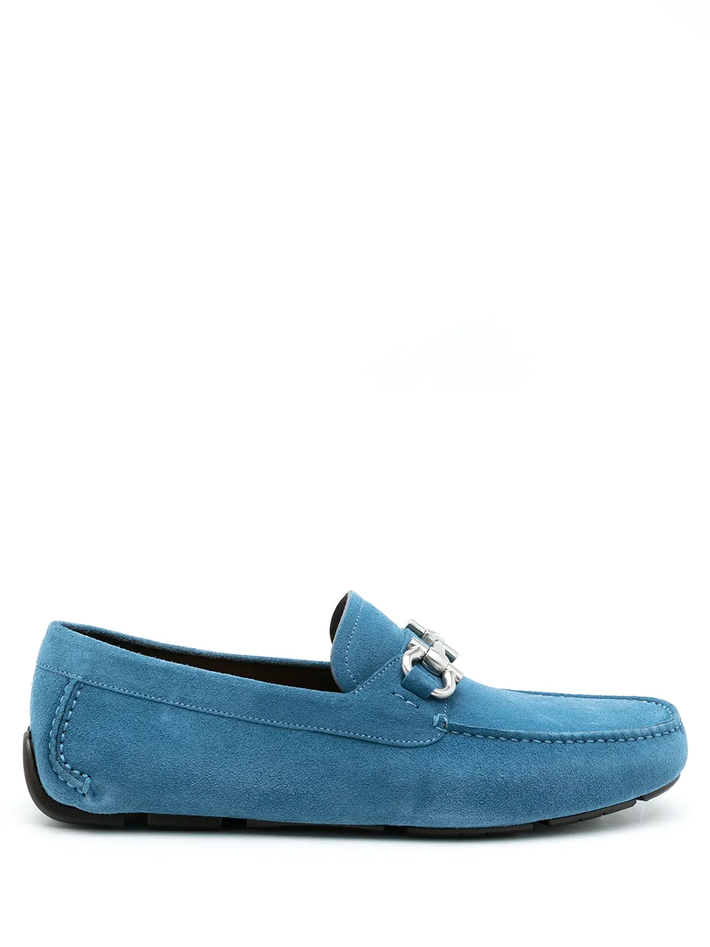 

Мокасины с декором Gancini Ferragamo, синий