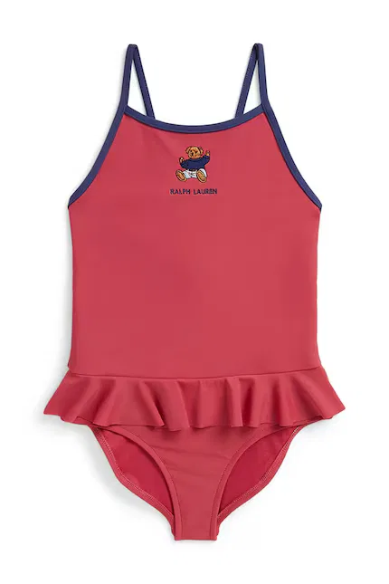 Купальник детский с принтом Polo Bear Polo Ralph Lauren, красный