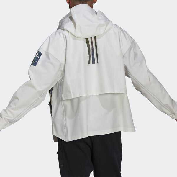Куртка adidas Myshelter R.r Outdoor Yuyu Technology Hooded Jacket Coat White, белый — фото 4