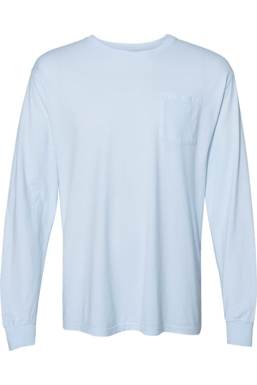

Футболка с длинным рукавом ComfortWash by Hanes Garment-Dyed с карманом, цвет soothing blue