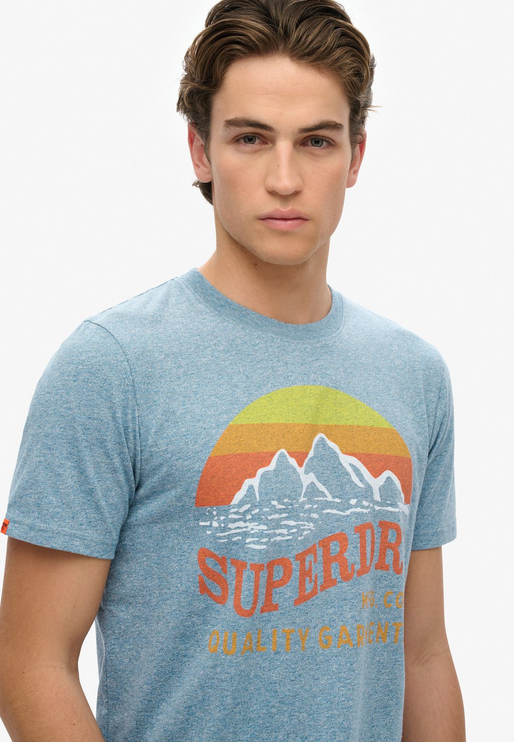 Футболка с принтом CLASSIC GREAT Superdry, синий — фото 3