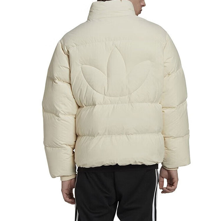 Пуховик мужской Off White Adidas Originals, кремовый — фото 3