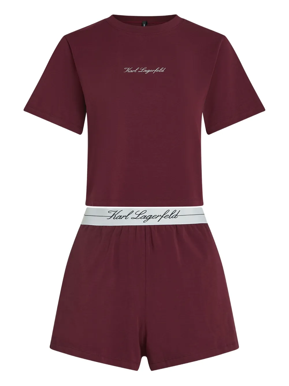 

Пижама Hotel с вышитым логотипом KARL LAGERFELD, красный