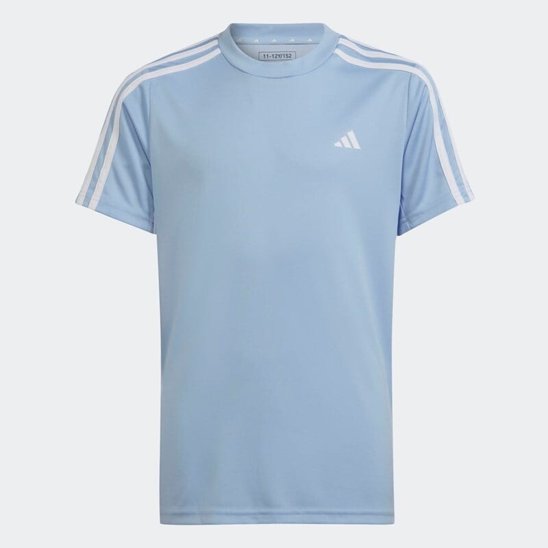

Детская футболка Train Essentials Aeroready 3 полоски Adidas, голубой