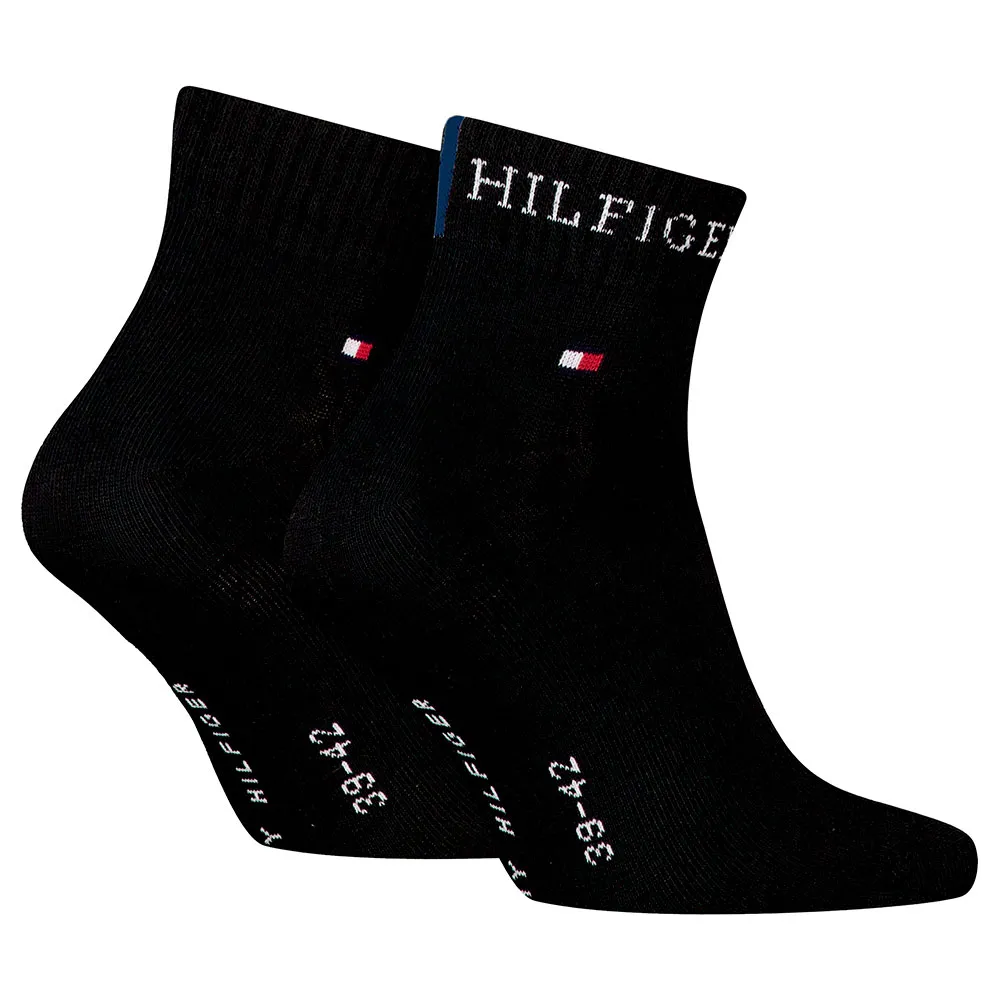 Носки 2 шт Tommy Hilfiger Quarter, черный — фото 2