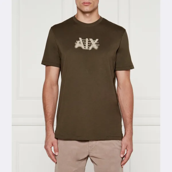 

Футболка стандартного кроя Armani Exchange, хаки