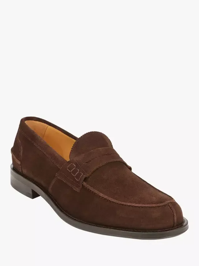 Кожаные лоферы Chorleywood Jones Bootmaker, Brown Suede — фото 2