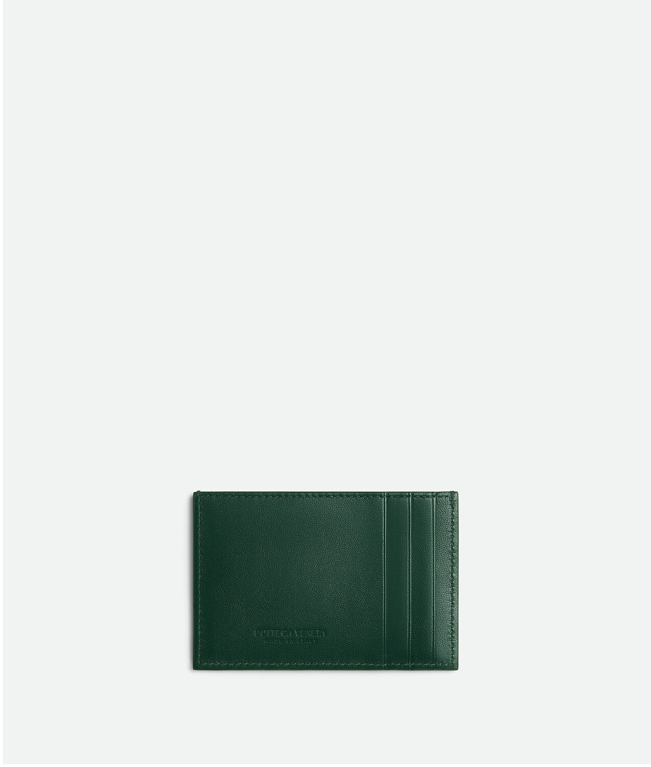 Cassette credit card case BOTTEGA VENETA, изумрудно-зеленый — фото 2
