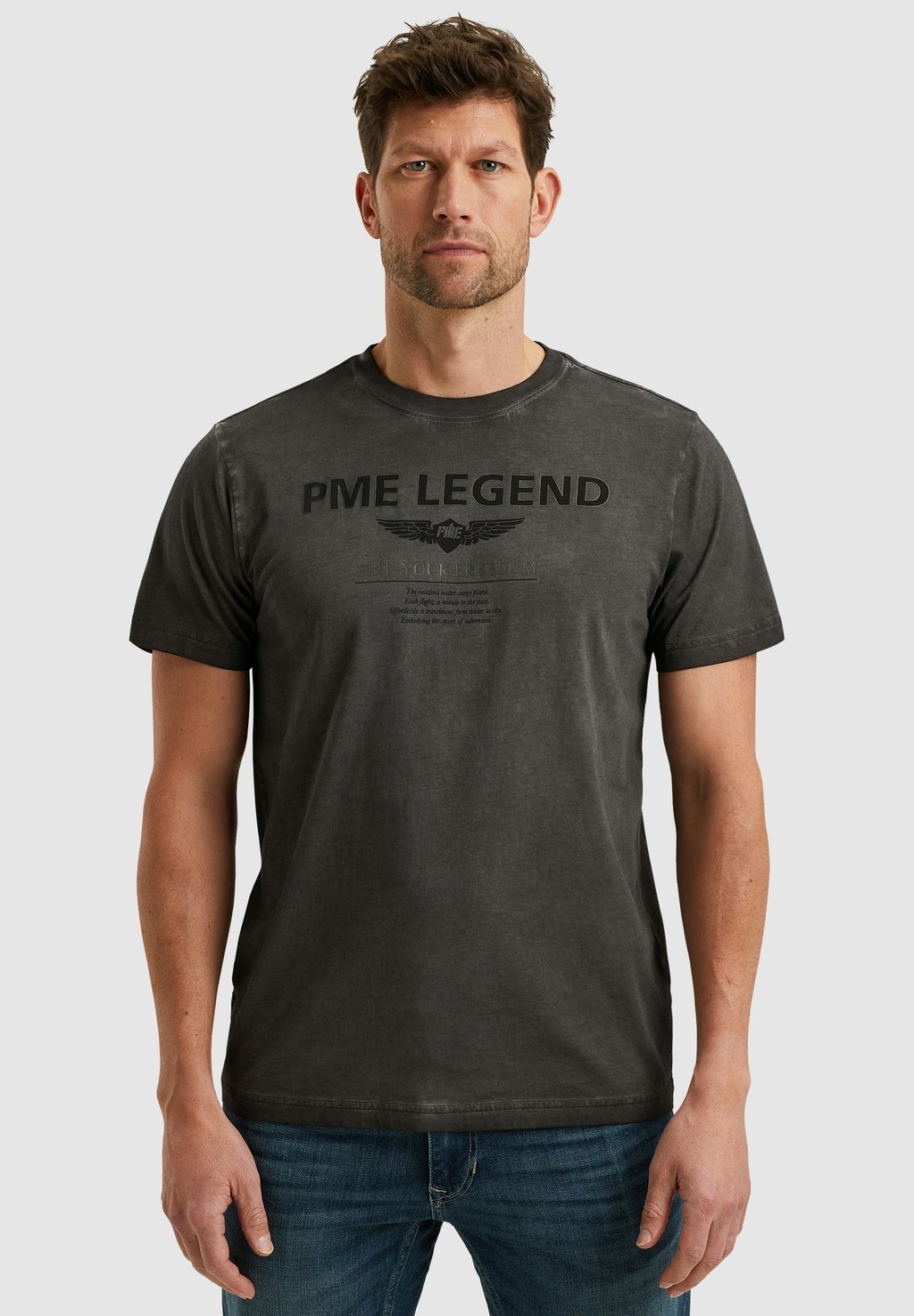 

Футболка с принтом PME Legend, серый