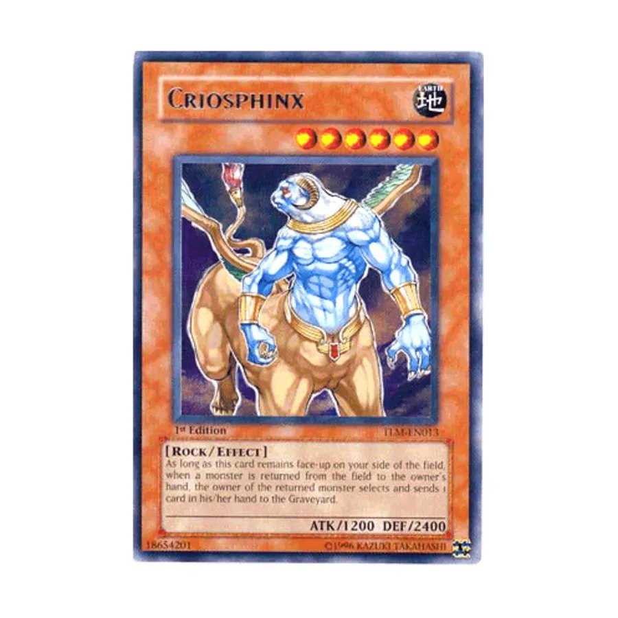 

CCG Криосфинкс (Редкий), Yu-Gi-Oh - Lost Millennium - Singles