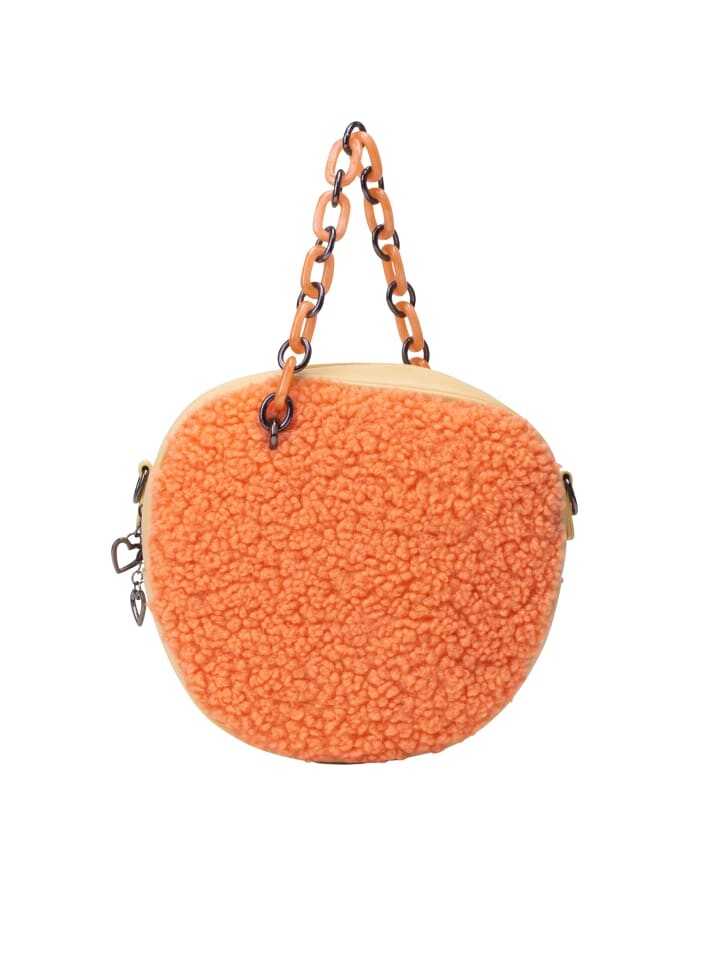

Наплечная сумка myMo Tasche Mit Teddyfell, оранжевый