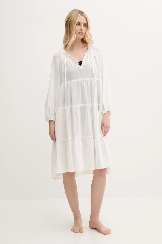 

Пляжное платье с добавлением льна Polo Ralph Lauren, бежевый