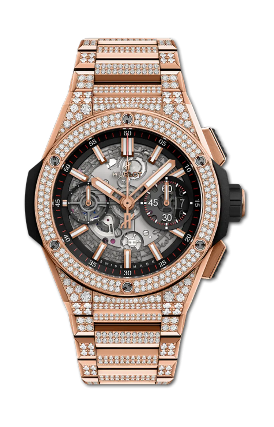 

Часы big bang integral king gold pavè 42 мм Hublot