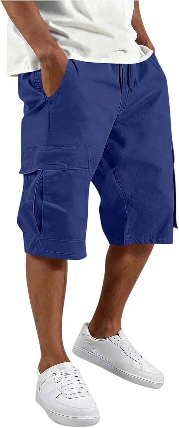 Шорты карго мужские для активного отдыха, Navy, размерная сетка S-XXXXL